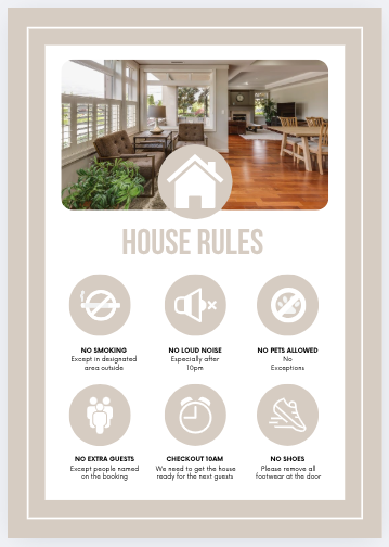 21 Airbnb Host Editable & Printable Signs