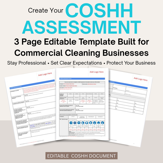 CoSSH Assessment Commercial Cleaning Template | Innovation by Design