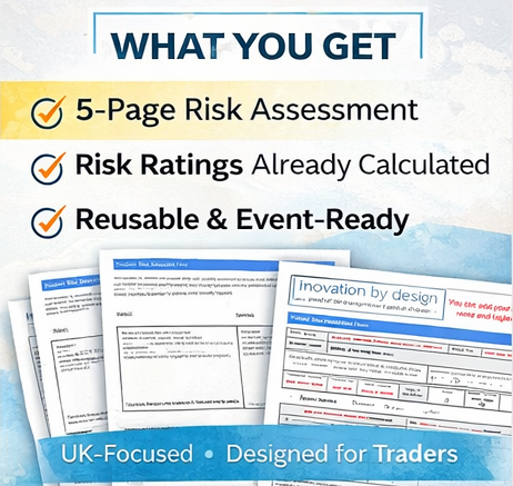 Traders & Stallholders Risk Assessment Template | Fully Editable Document
