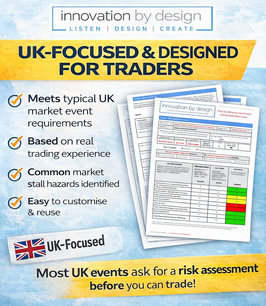 Traders & Stallholders Risk Assessment Template | Fully Editable Document
