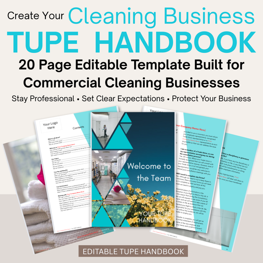 TUPE - New Employee Handbook | Fully Editable Document
