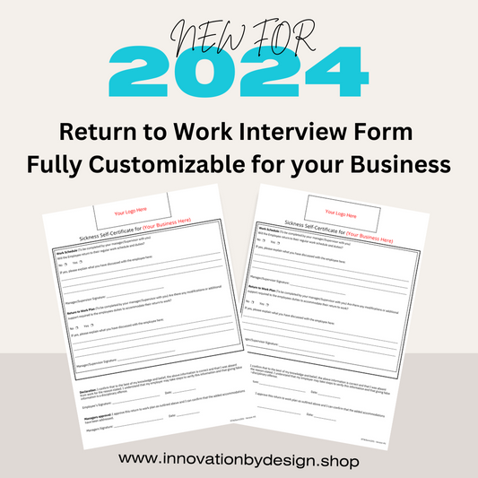 Return to Work after sickness Template | Fully Editable Document